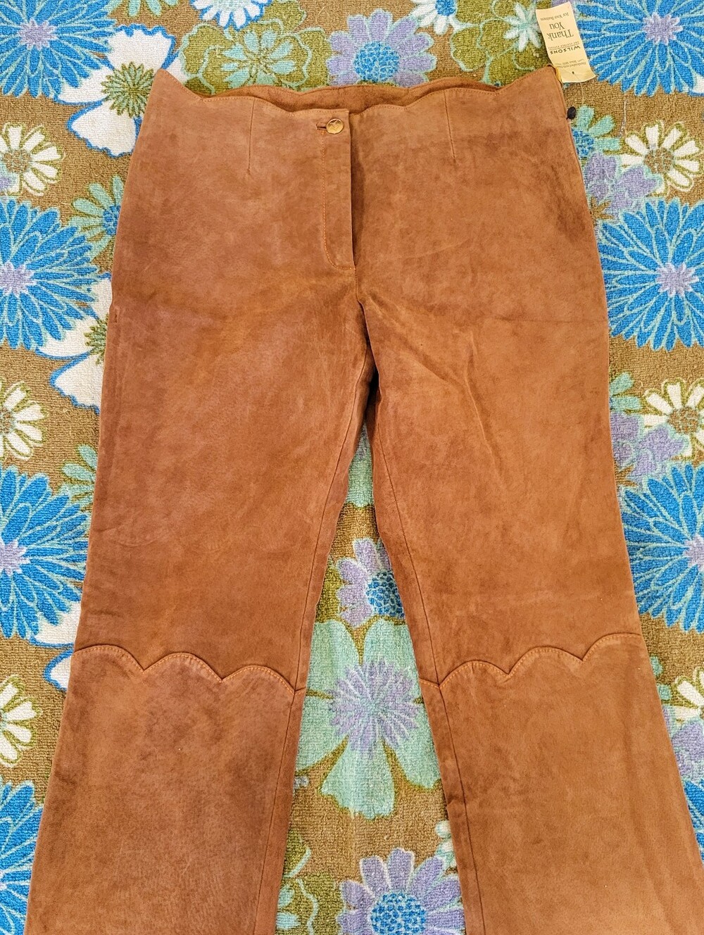Wilson's Maxima | Brown Suede Leather Pants - Picture 2 of 8